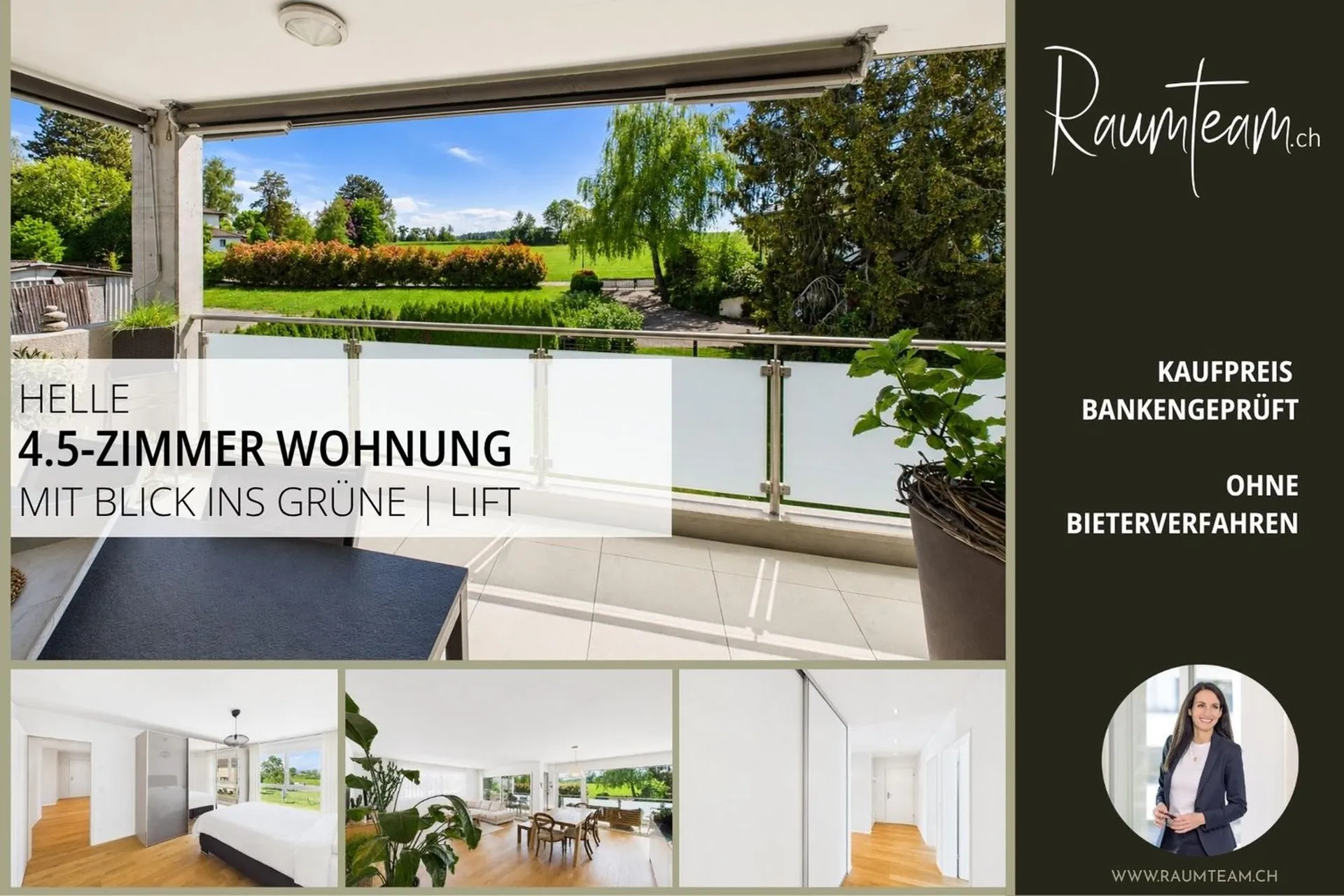 Helle Wohnung mit Blick ins Grüne