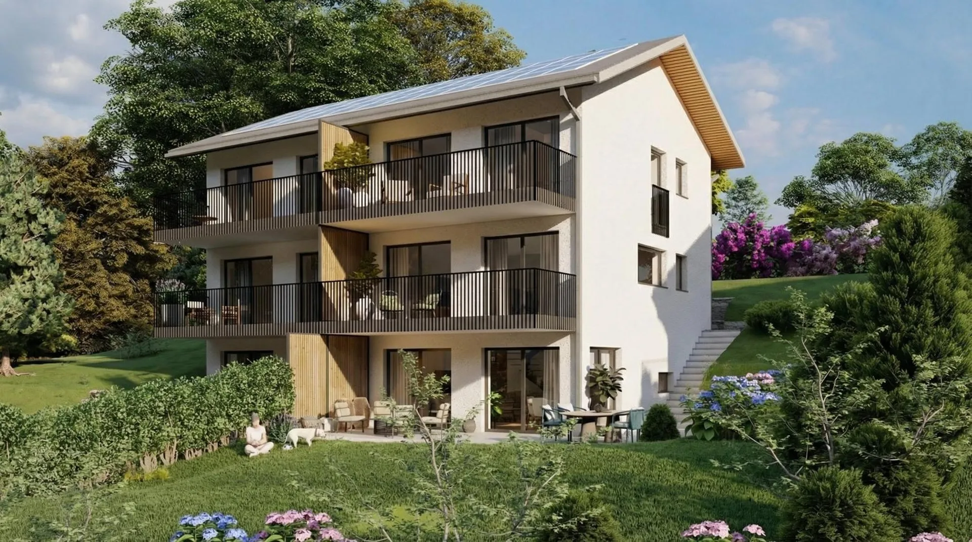 Nouvelle promotion de quatre villas à Jongny avec vue sur le lac Léman