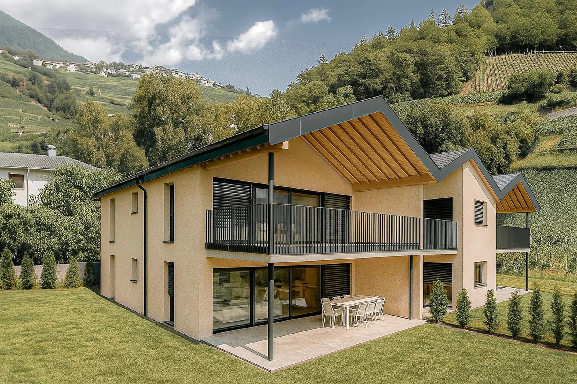 2.5 pièces avec terrasse et jardin privatif – orientation plein sud (Vuisse, Savièse)