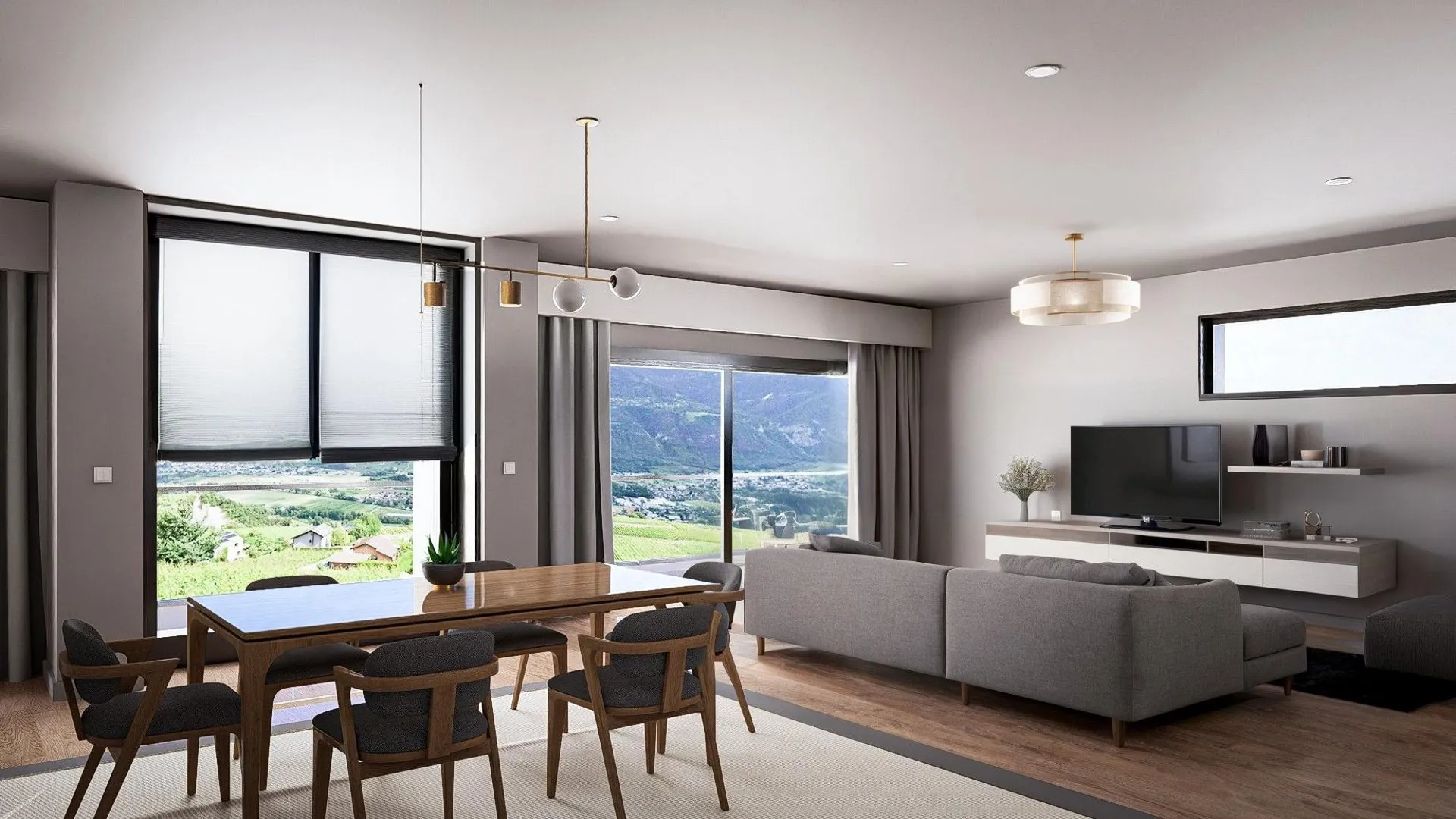 Bel appartement 4 1/2 pièces en rez-de-chaussée à Lens