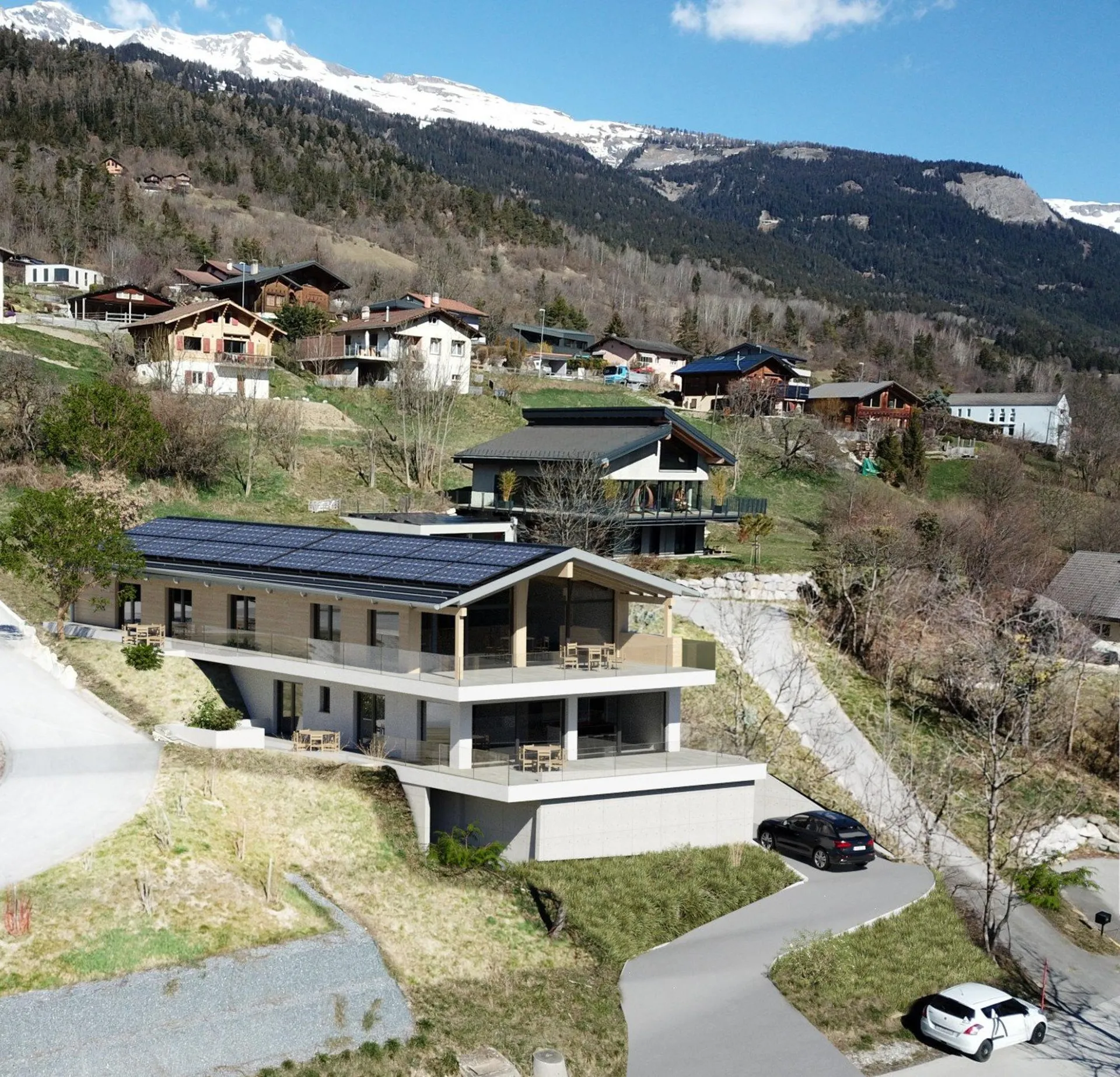Magnifique appartement attique 4.5 pièces dans une construction moderne à Ayent
