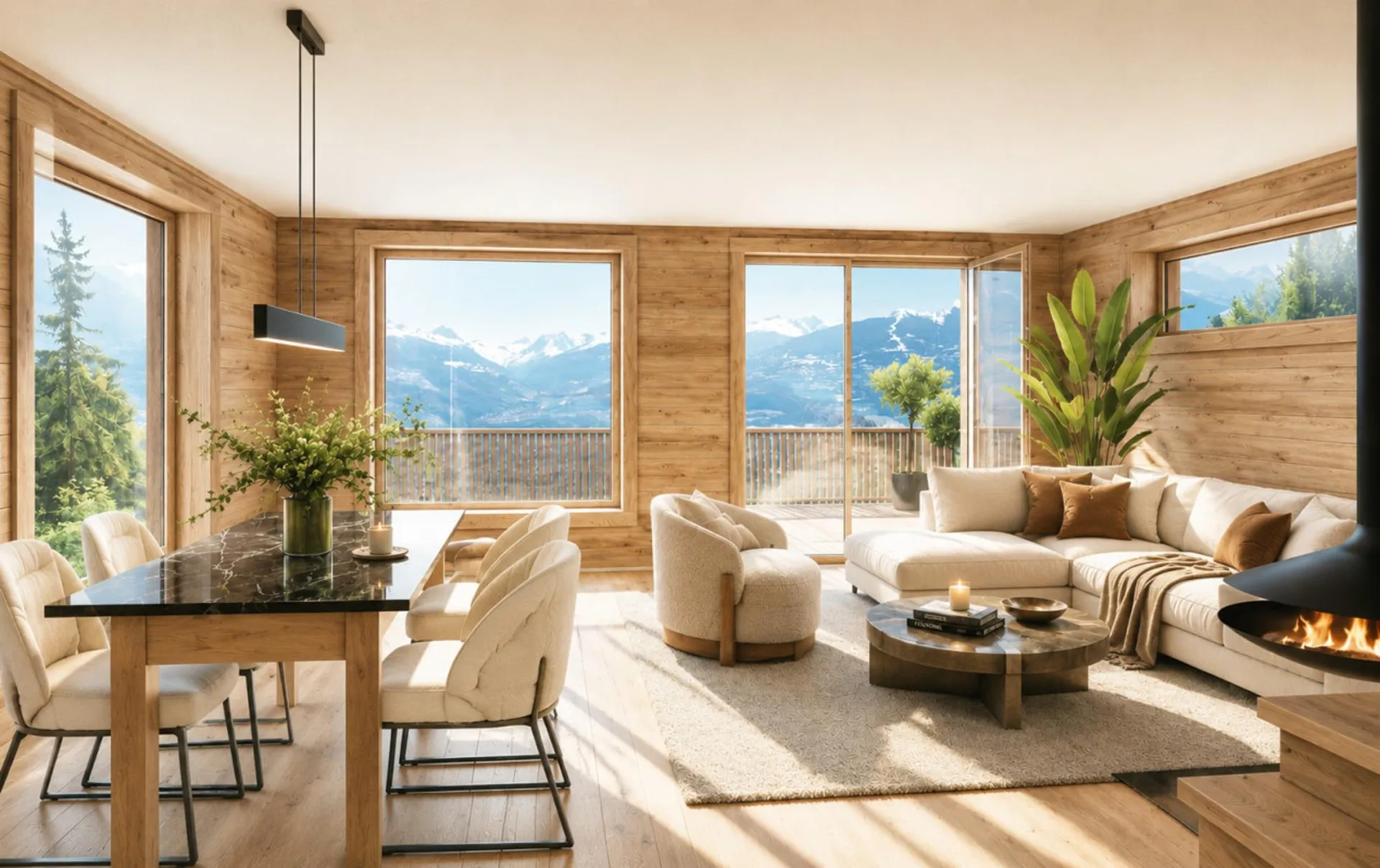Chalet haut de gamme avec vue panoramique