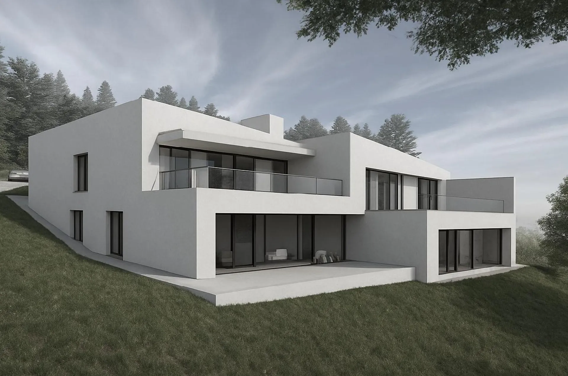 Zweifamilienhaus mit 6,5 Zimmern, Südwestausrichtung, Alpenblick, Les Rochettes - Cornaux