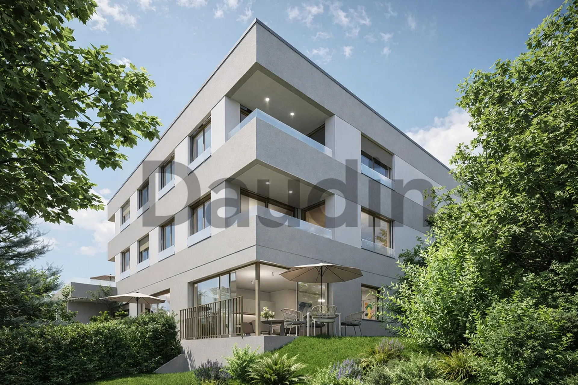 Appartement THPE sur plan de 3 pièces avec balcon