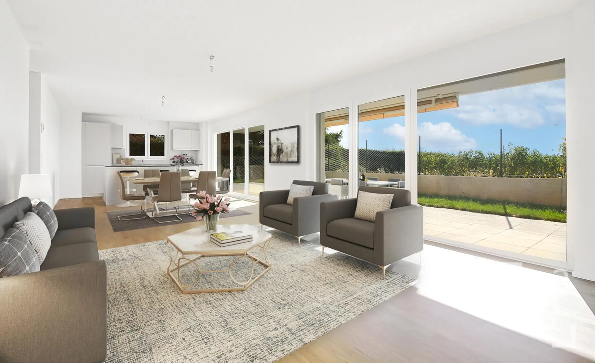 Neuf! Appartement familial en rez-de-jardin