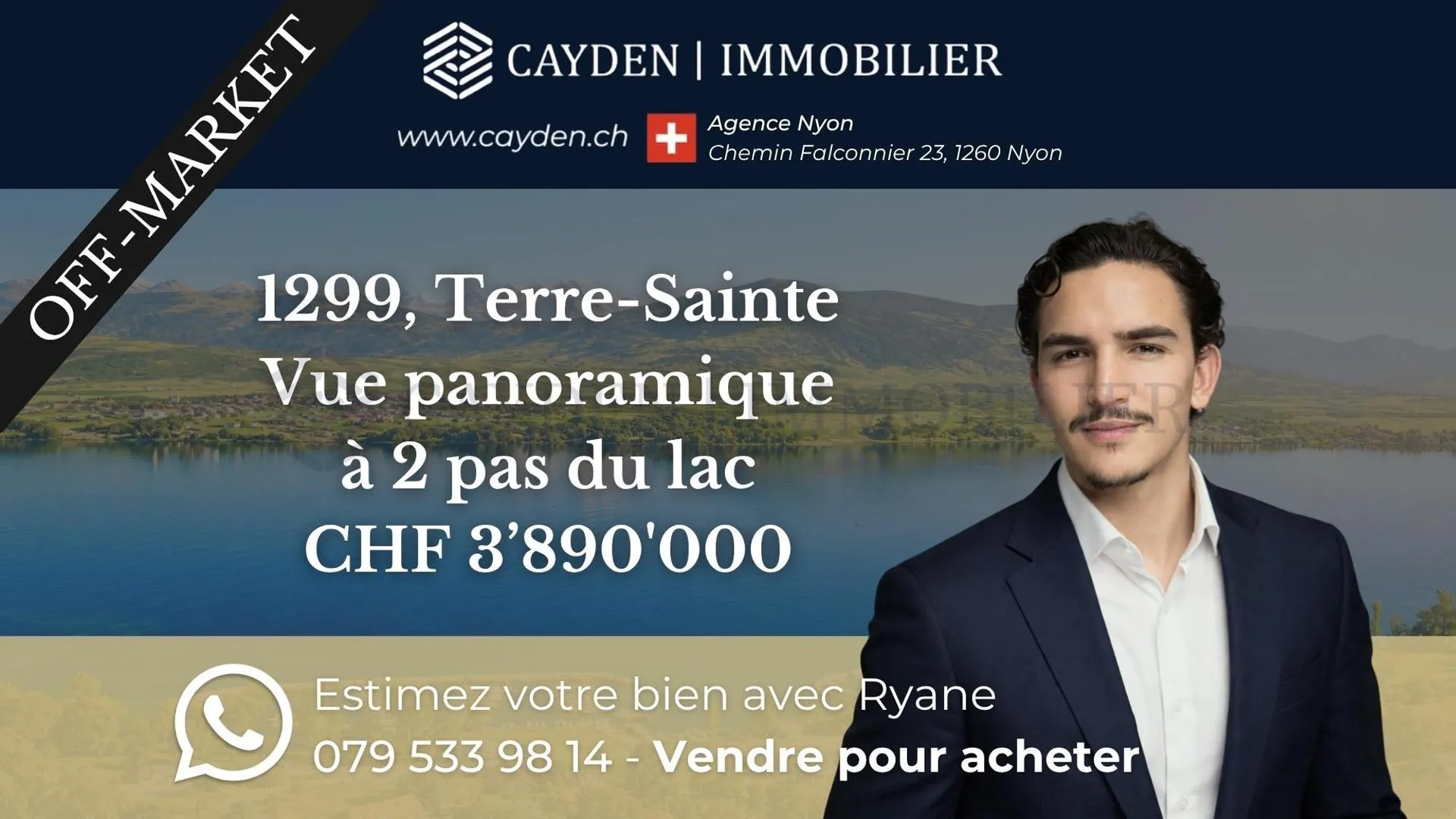 Vue panoramique à proximité du lac !