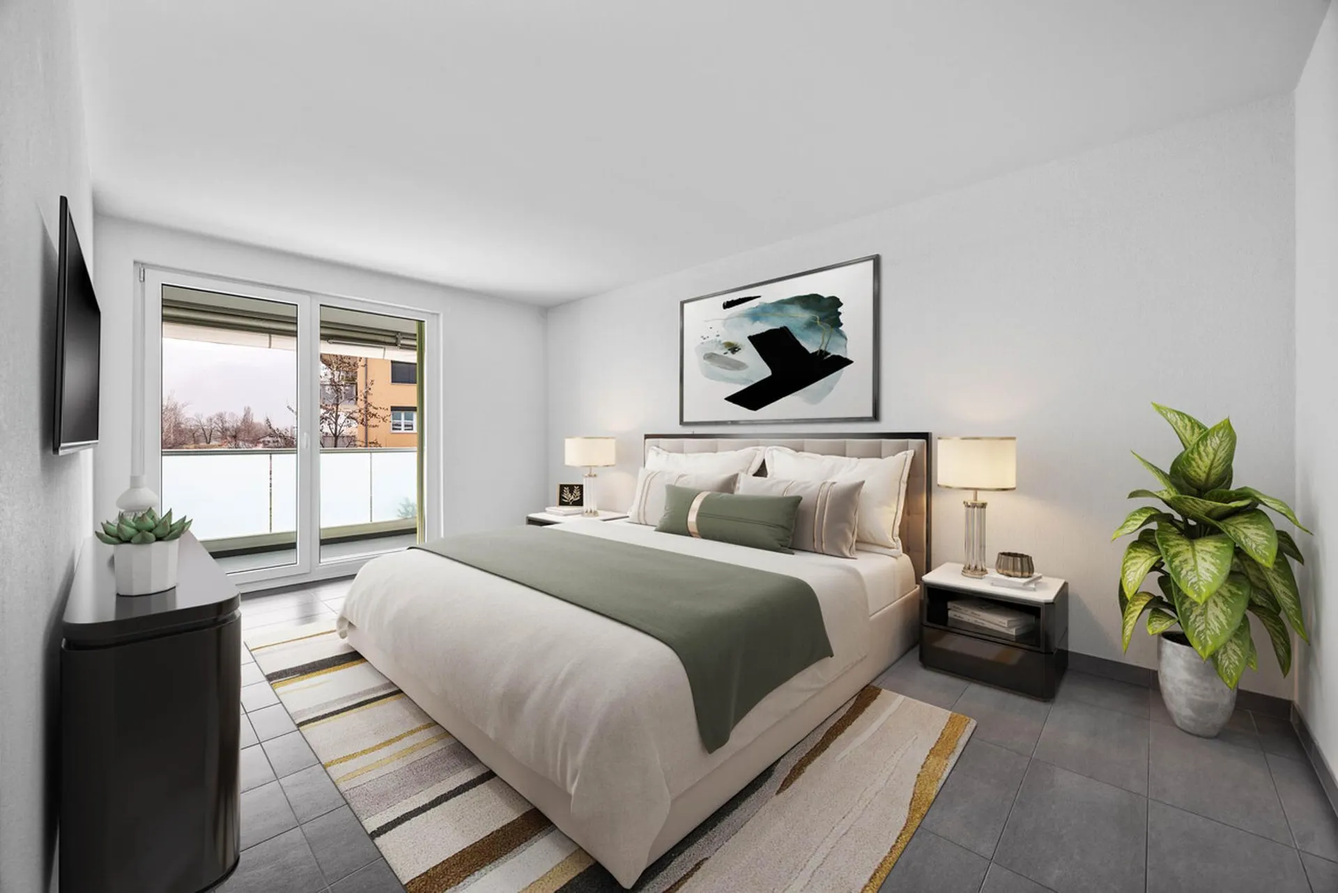 Prächtige 3.5-Zimmer-Wohnung mit großem Balkon