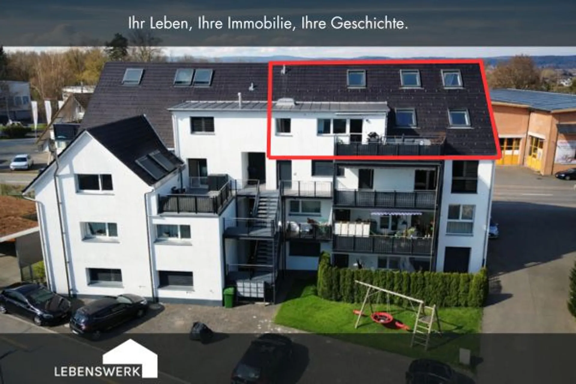 Grosszügige Dachmaisonette mit modernem Wohnkomfort und Weitblick, Täg