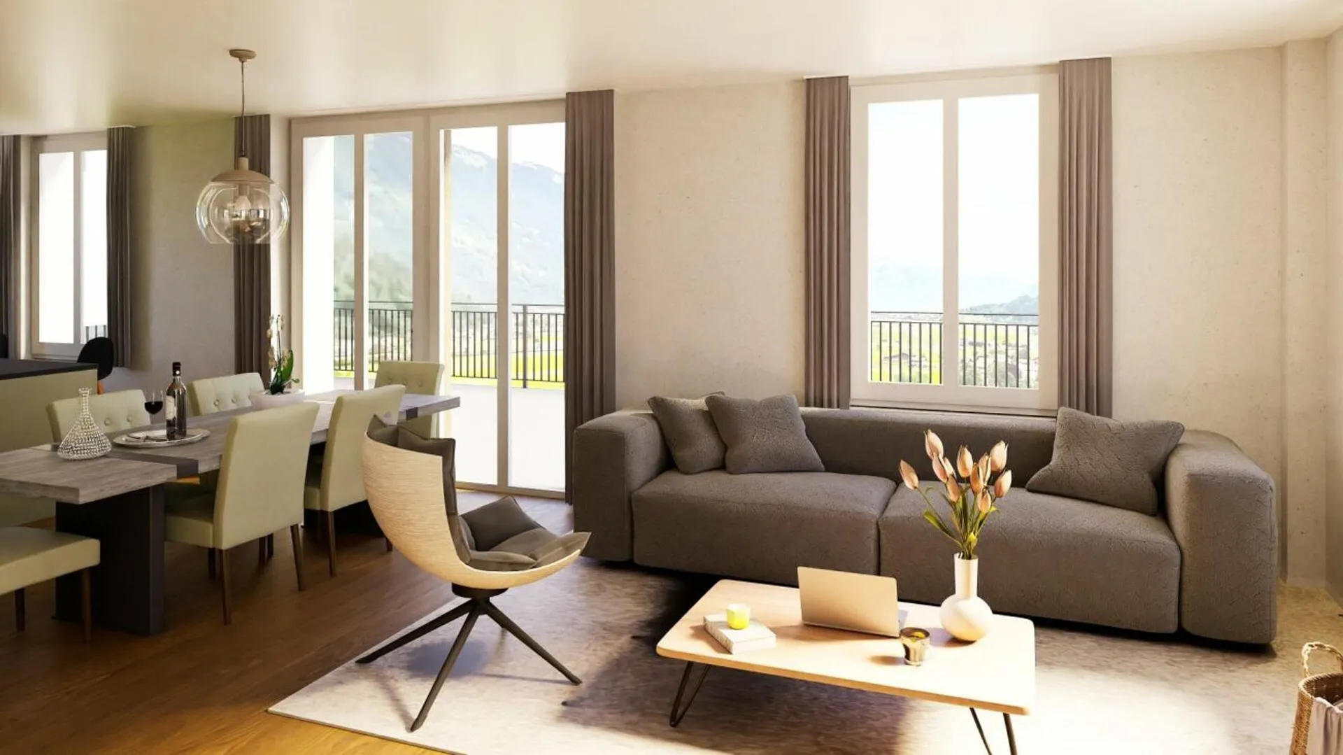 Nouvelle construction 4.5 pièces appartement de vacances n° 14 dans l'immeuble résidentiel Schönbühl 360° à Wilderswil