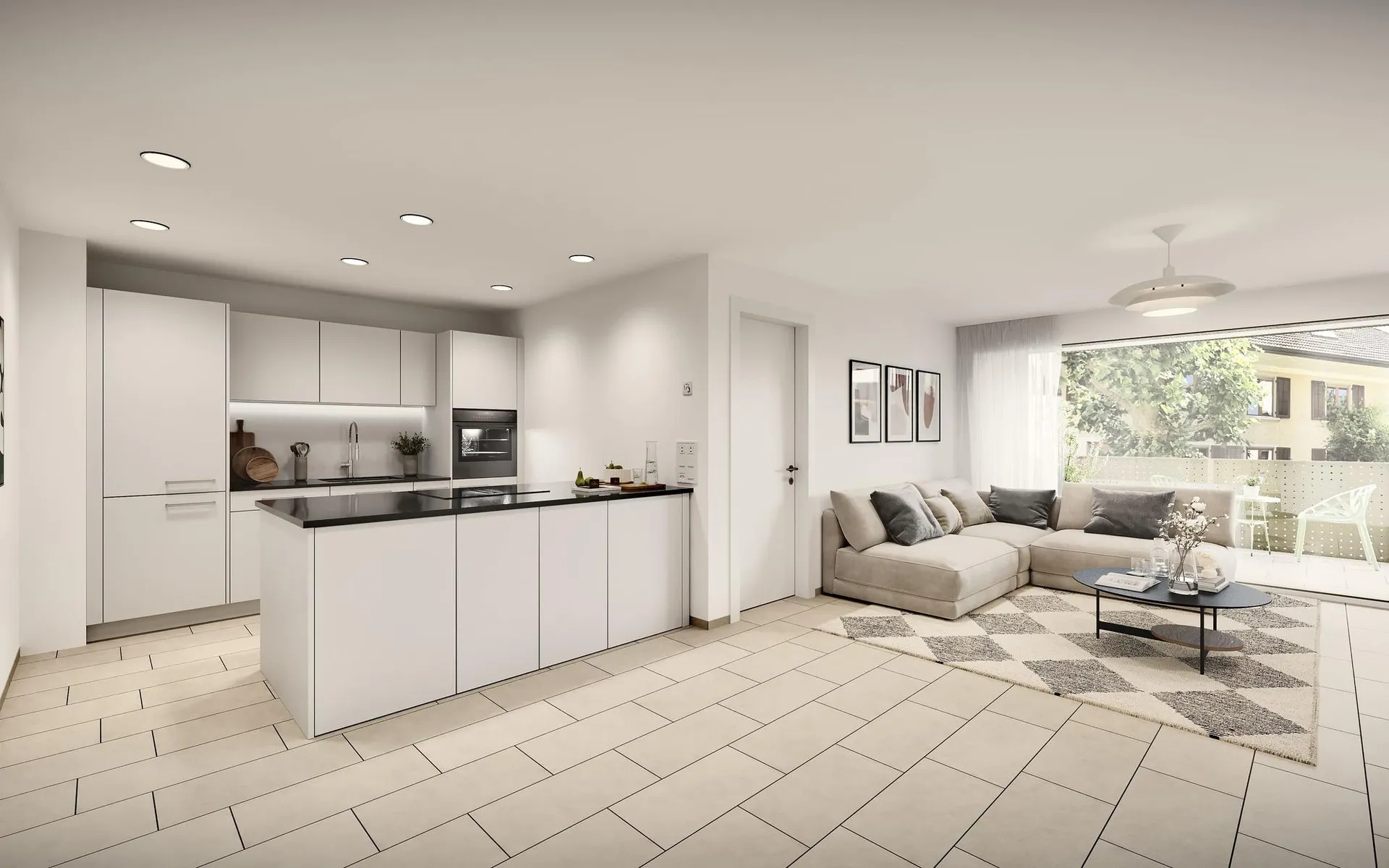 Moderne 3.5-Zimmer Wohnung mit Balkon in Stüsslingen