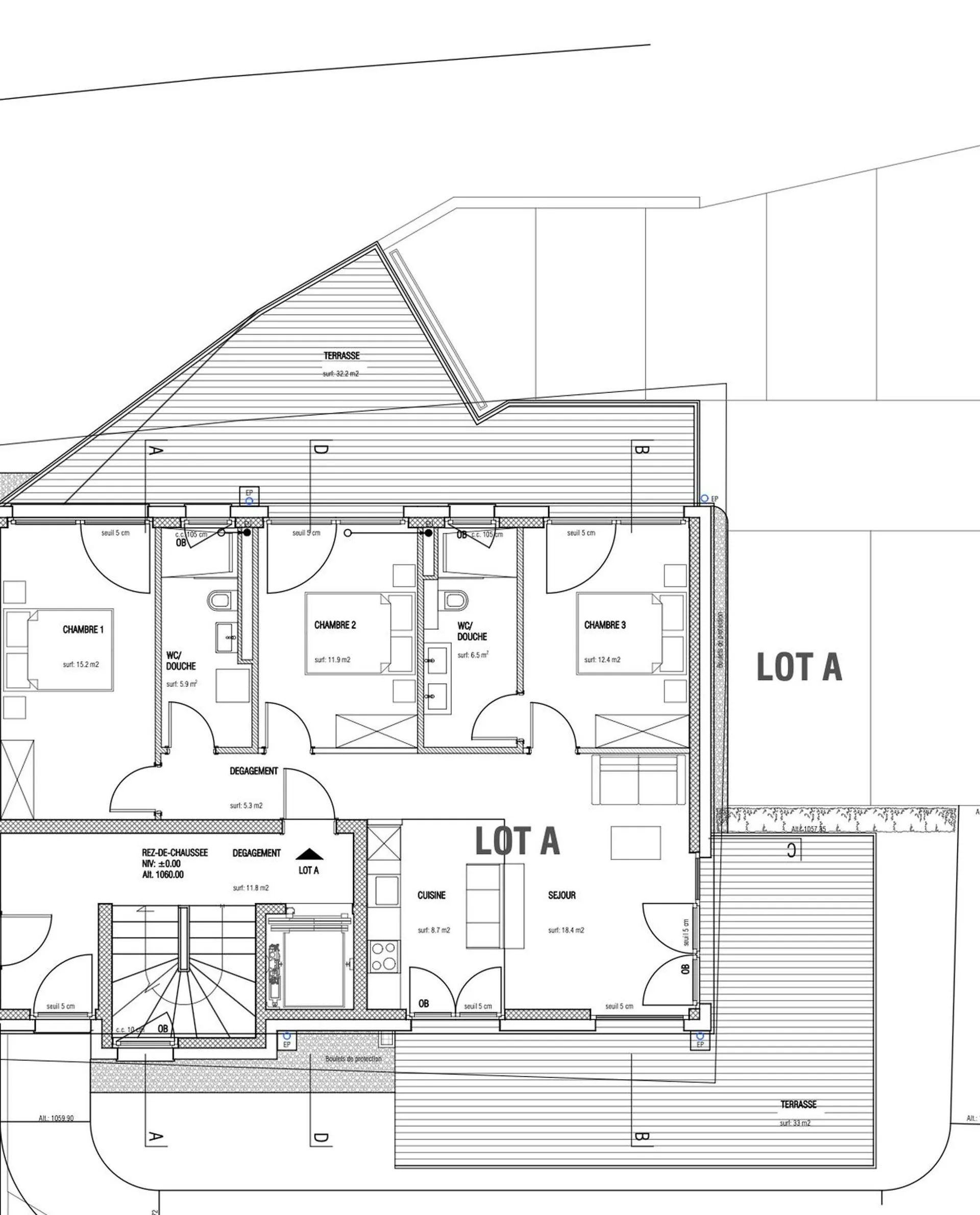 Appartement 4,5 pièces au rez avec jardin