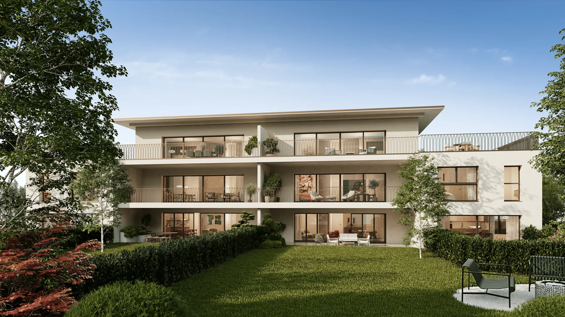 Appartement 5 pièces avec belle terrasse dans un  écrin de verdure