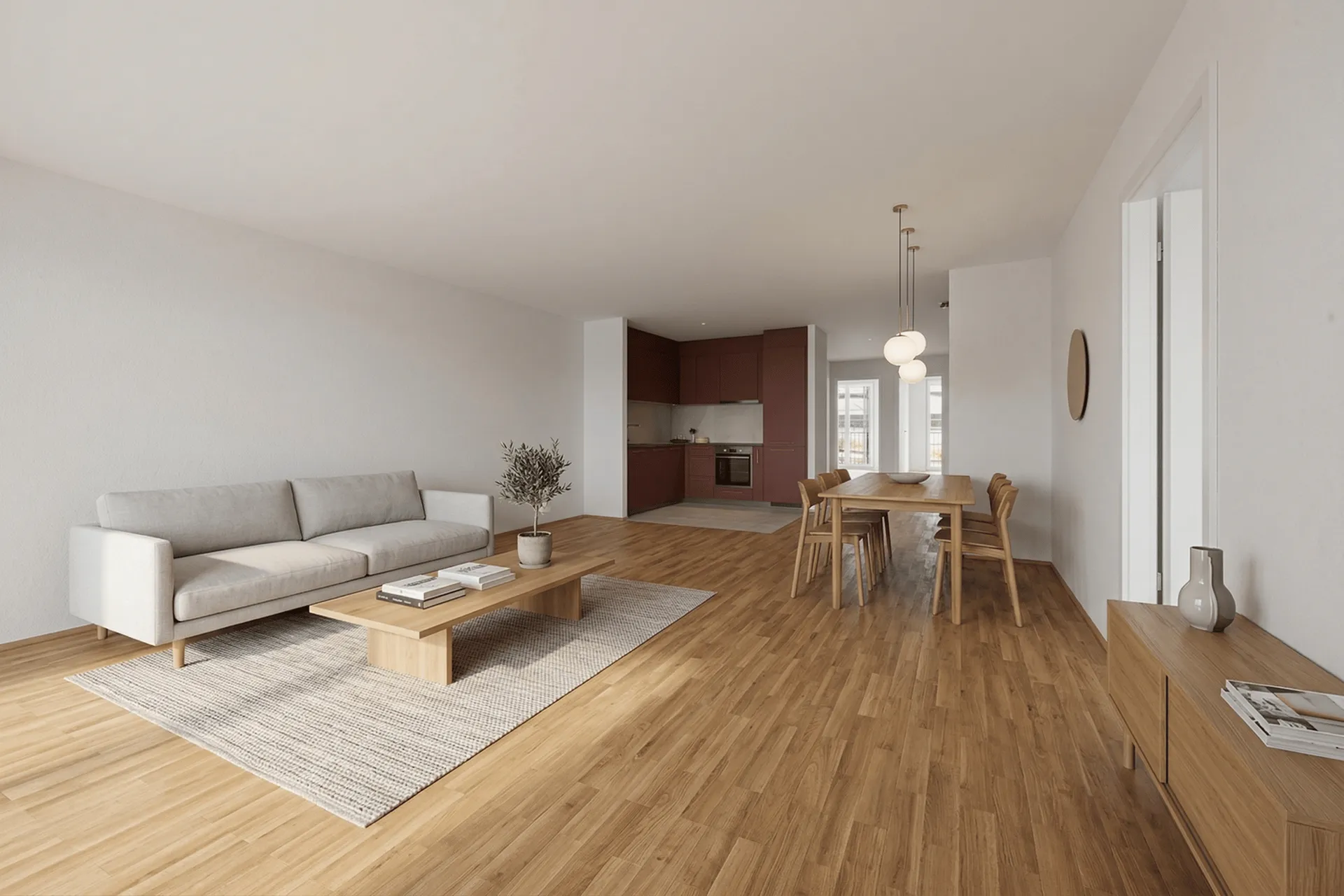 4.5 pièces neuf de 100m² avec balcon