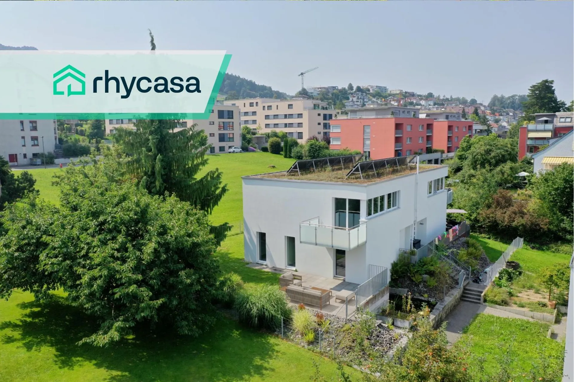 Modern living with Lake Constance view and beautiful garden