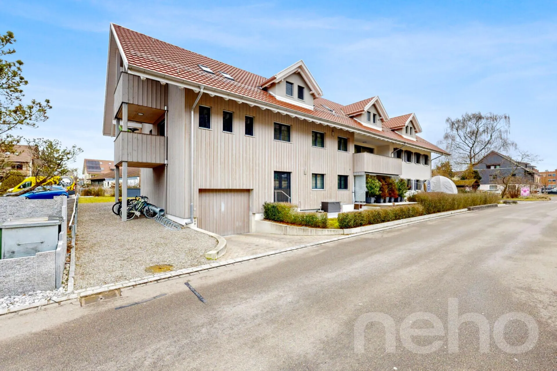 Newly built attic apartment with high-quality finishes