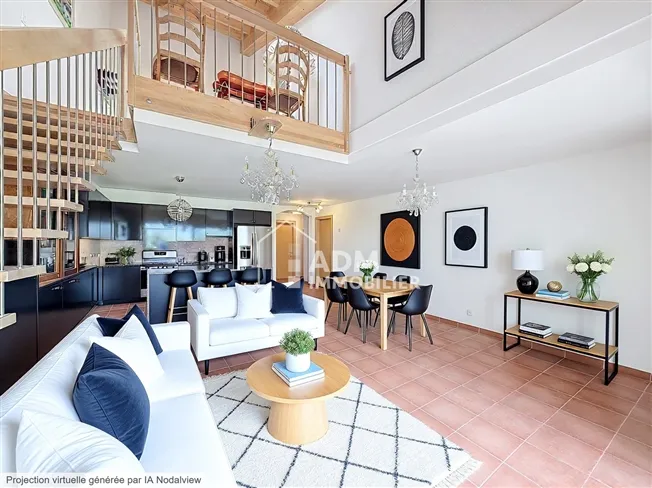 Saillon, ein 4,5-Zimmer-Doppelhaus mit atemberaubendem Blick auf die Bäder von Saillon