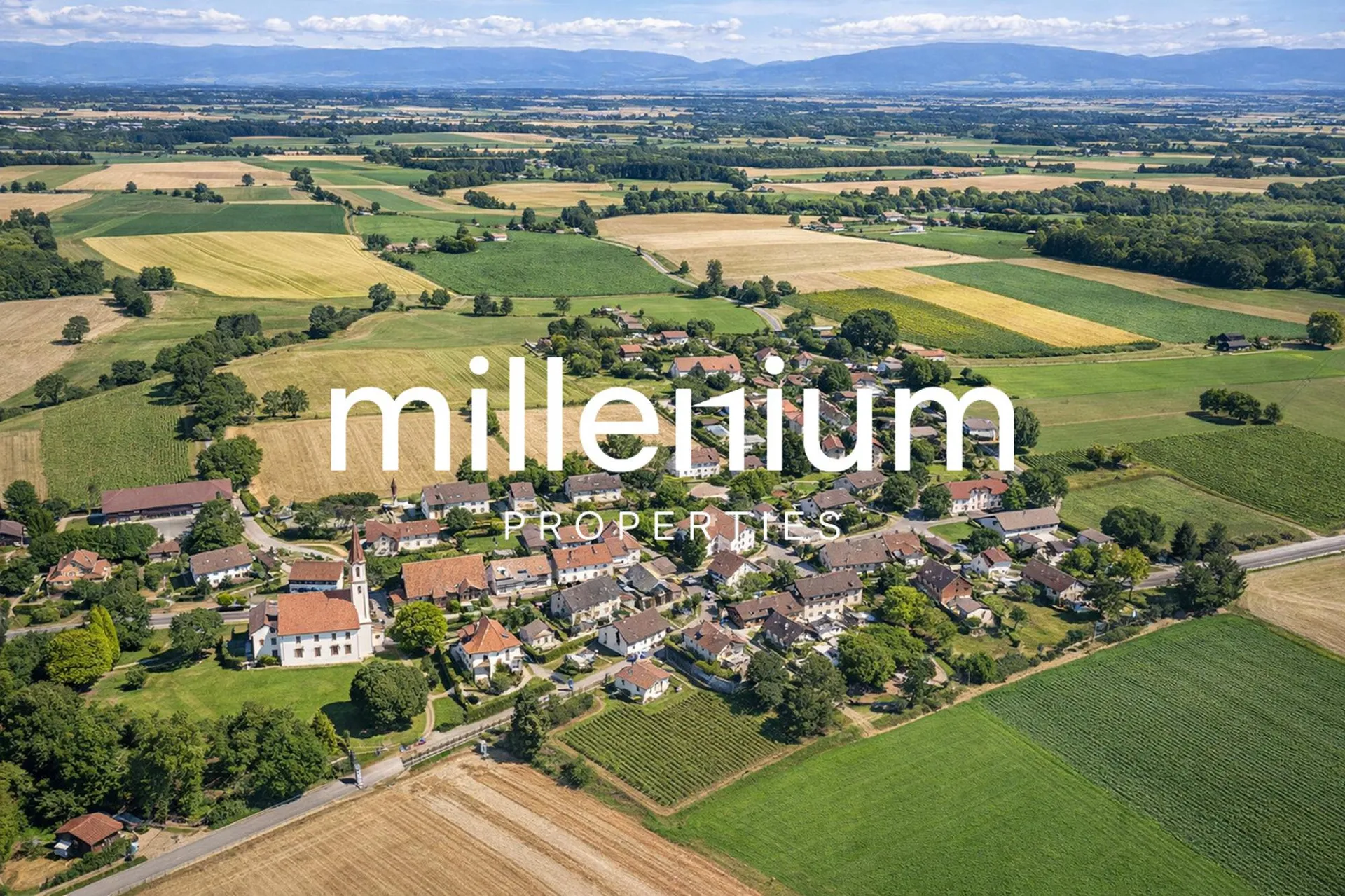 Villa mitoyenne avec jardin à Chancy