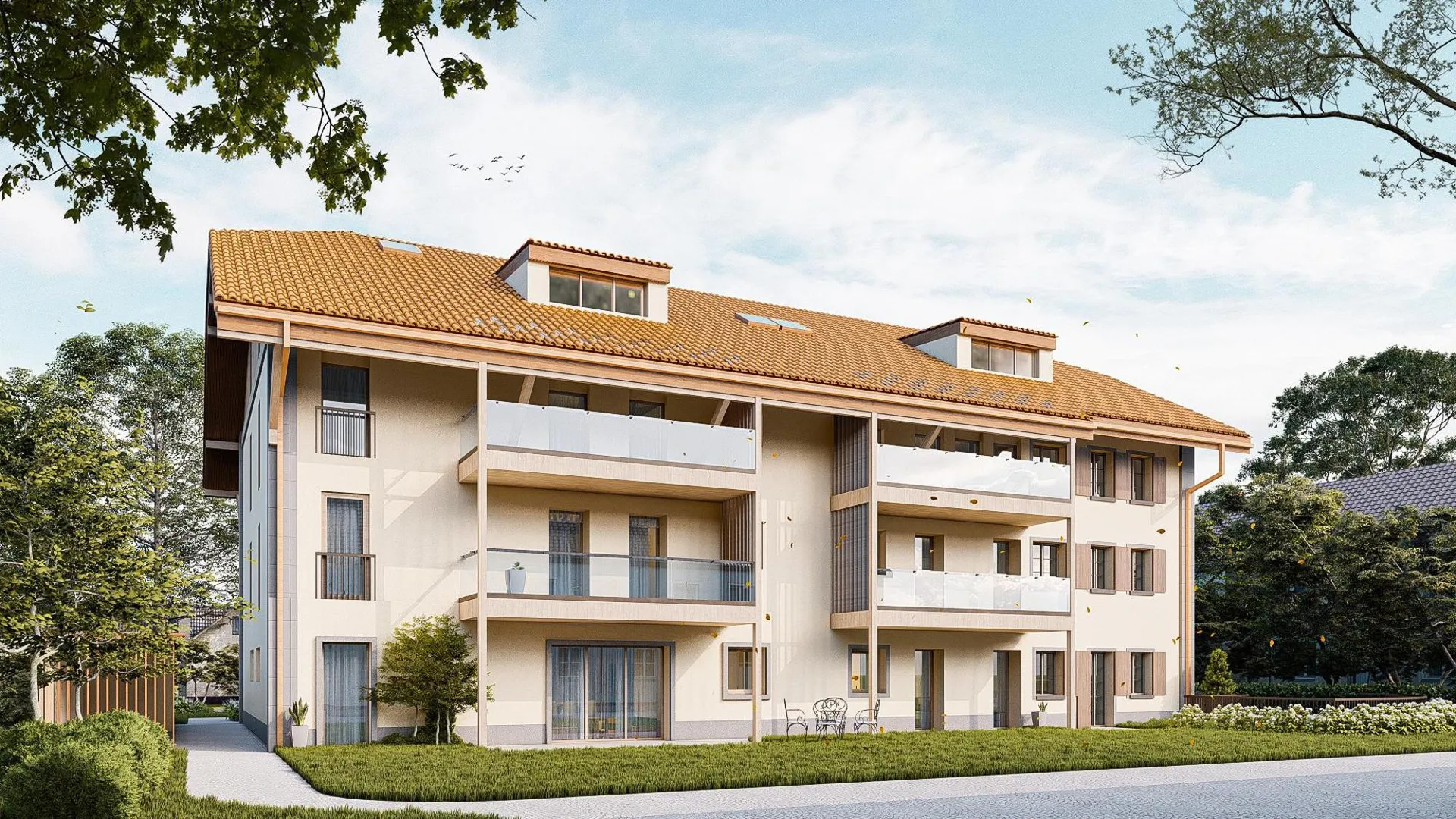 Nouvelle construction au coeur de Lully / appartements spacieux