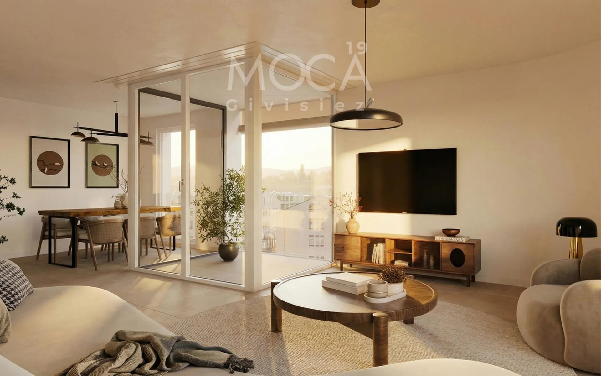 A bright 2-room apartment on the 2nd floor