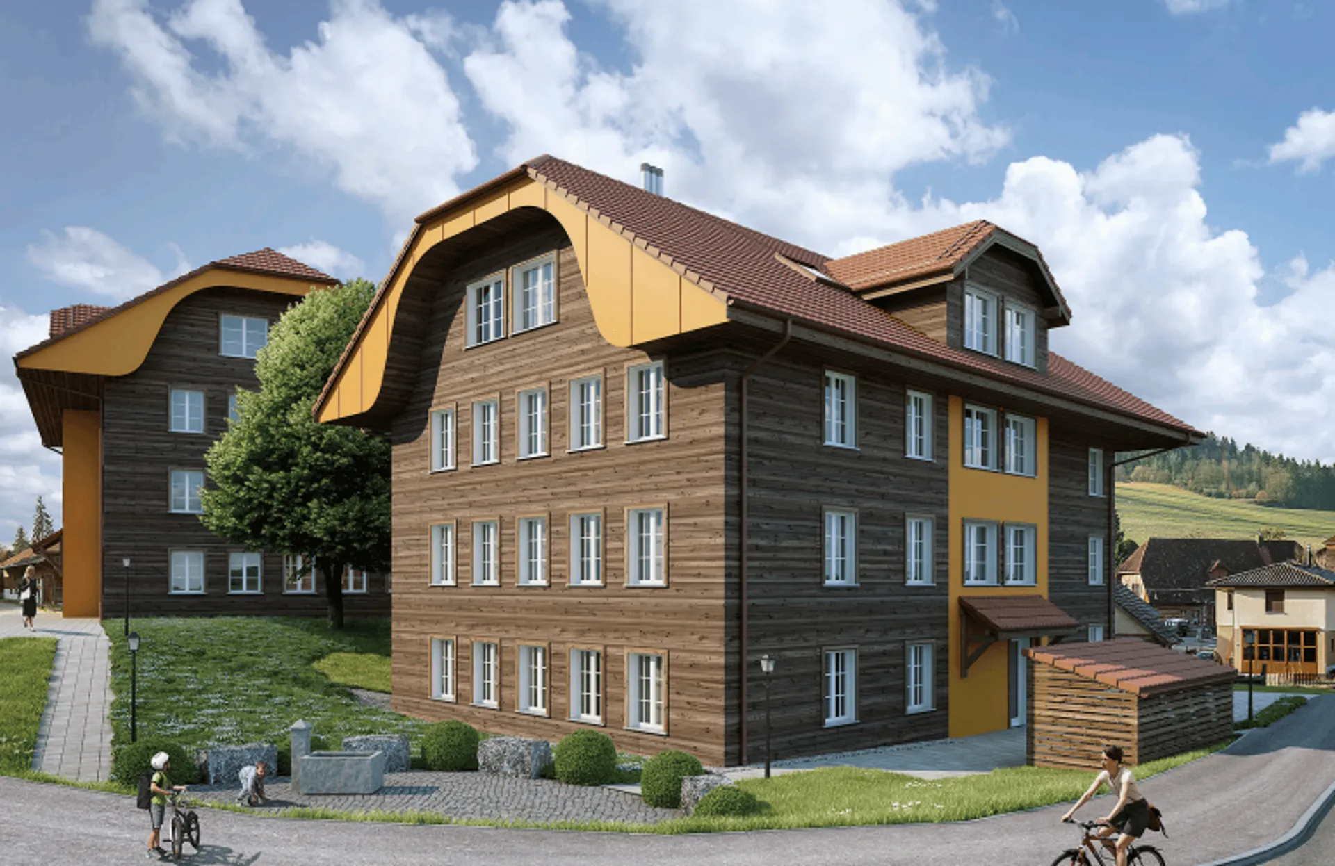 Brandneue 3.5 Zimmer Erdgeschosswohnung mit historischem Charme - familienfreundlich & altersgerecht in Grossdietwil LU