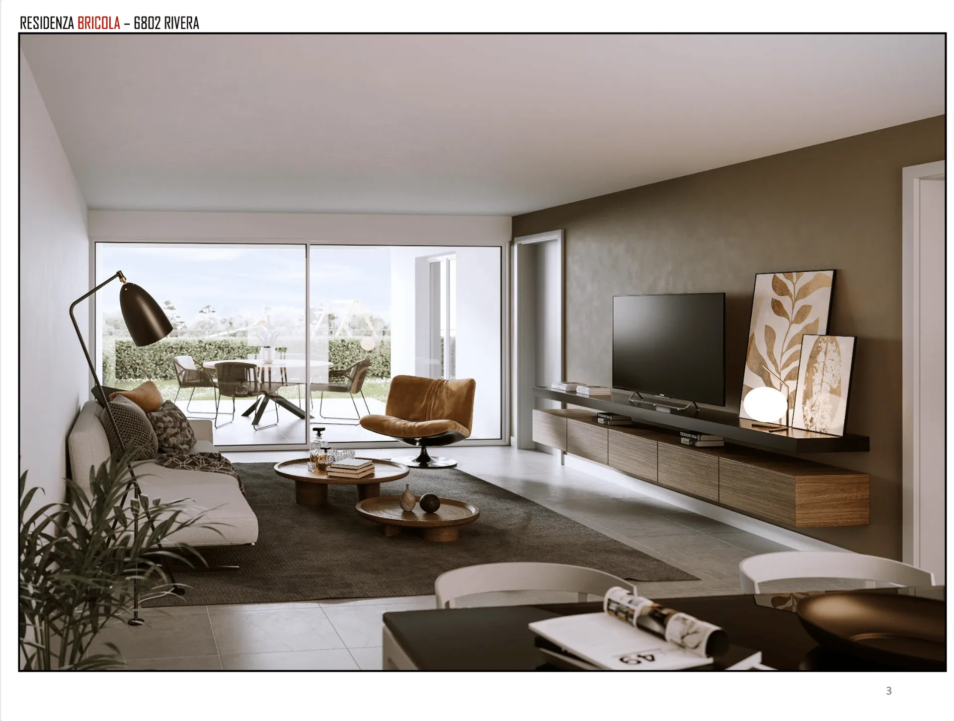 Modernes und helles 3-Zimmer-Apartment in Rivera, neu gebaut