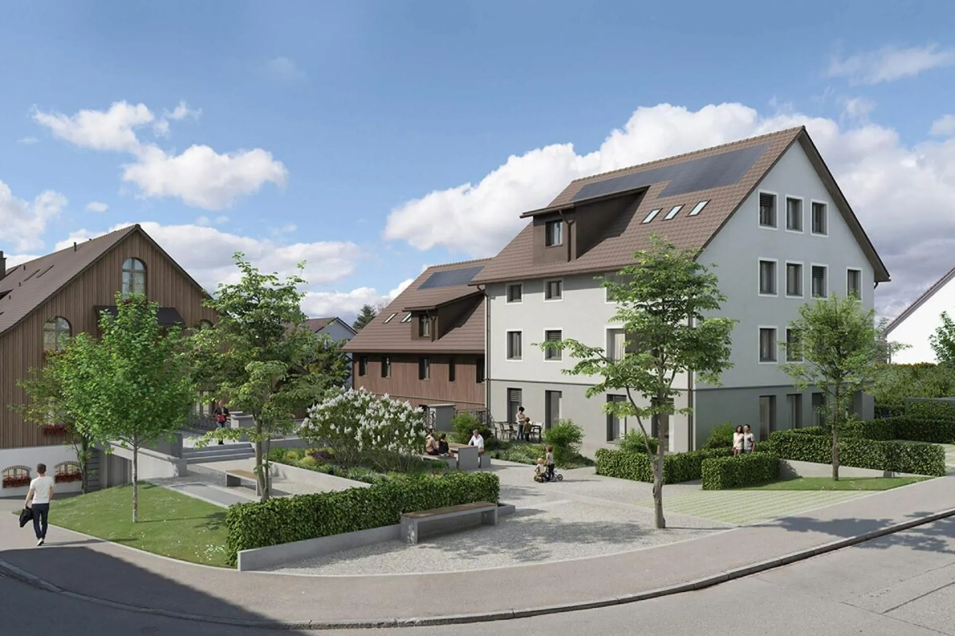 BAUSTART ERFOLGT! Landwohnen in Stadtnähe: Neubauwohnungen im Herzen des Dorfes