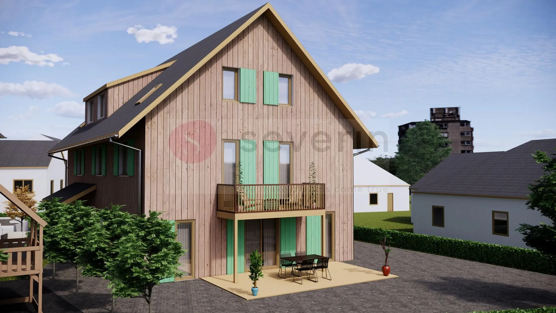 NEUBAU UNWEIT VON RAFZ-FAMILIENHEIM AUF 210M2, 7.5 ZI DEFH INKL. TGPP