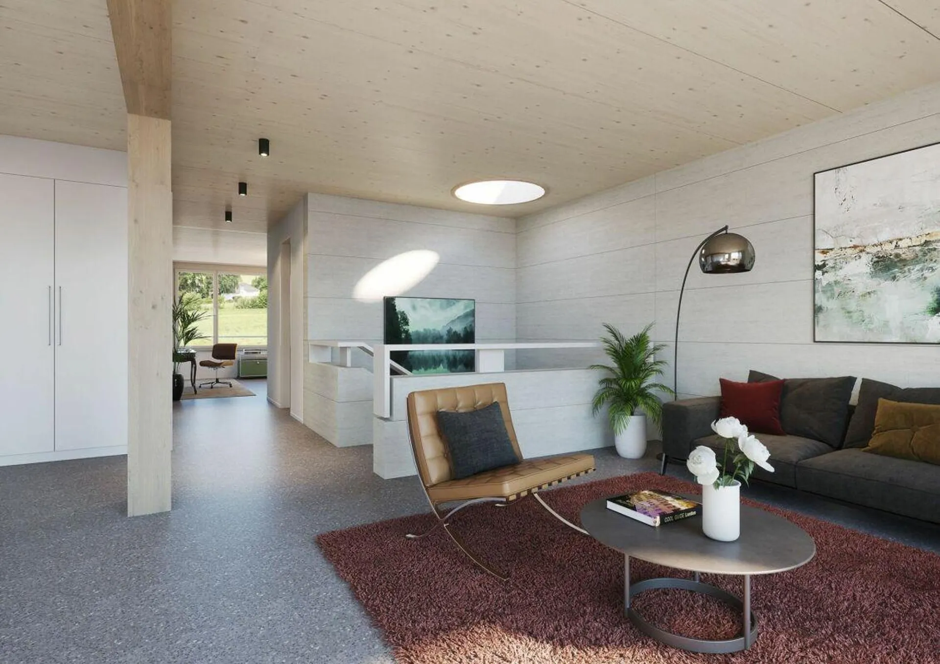 Dream attic with a far-reaching view