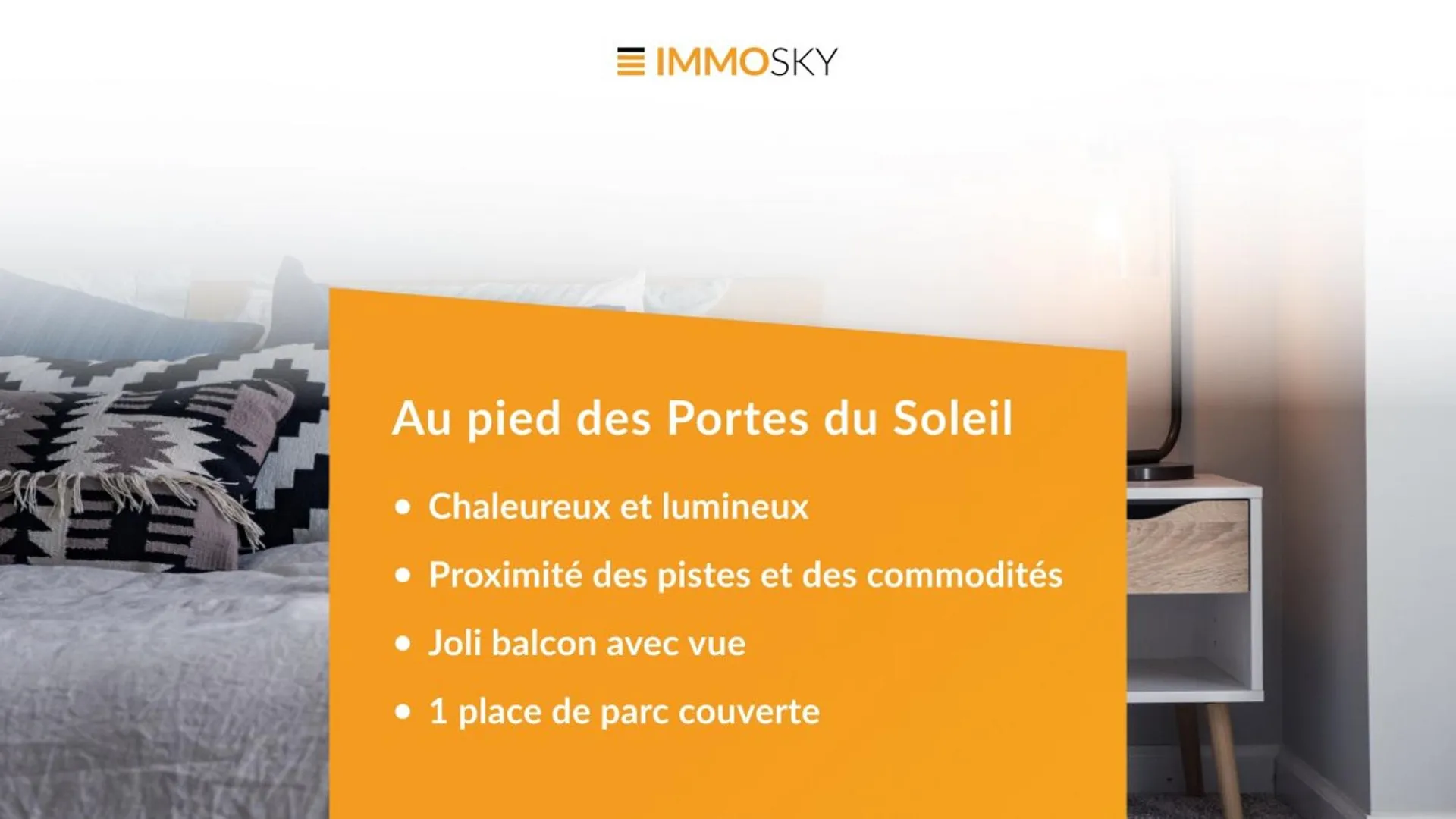 Wohnung mit 2.5 Zimmern am Fuße der Portes du Soleil