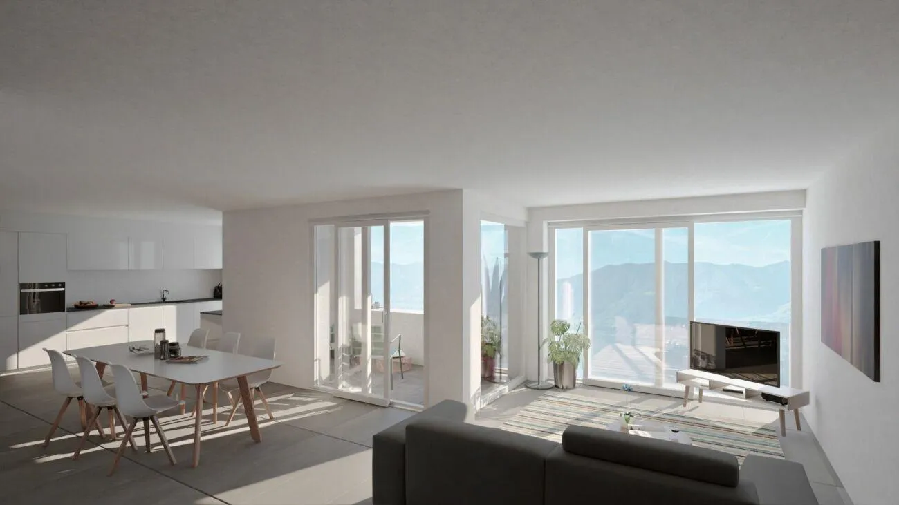 ORSELINA - grande 3 1/2 locali, vista lago, Garage-box al piano