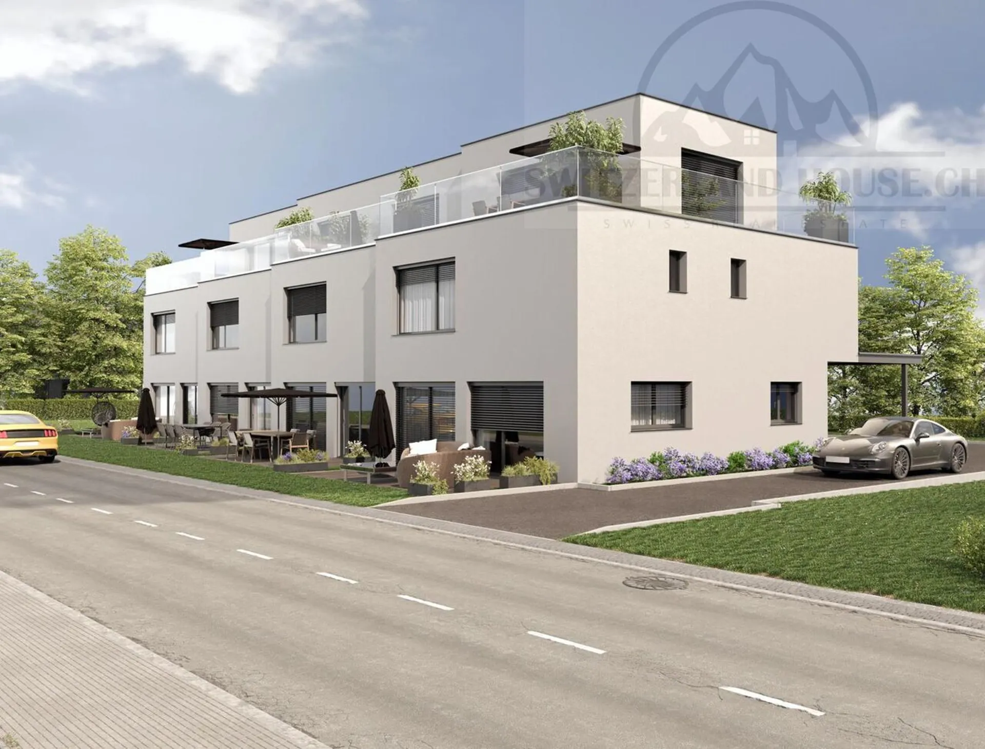 Magnifique attique 2,5 pcs avec grande terrasse à Givisiez