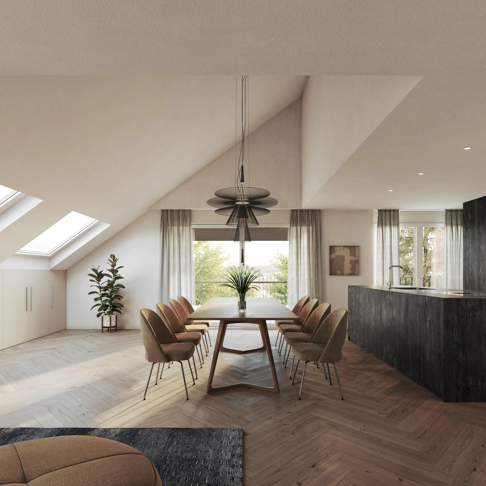 EQUINOX76 - Maisonette-Dachwohnung an privilegierter Hanglage
