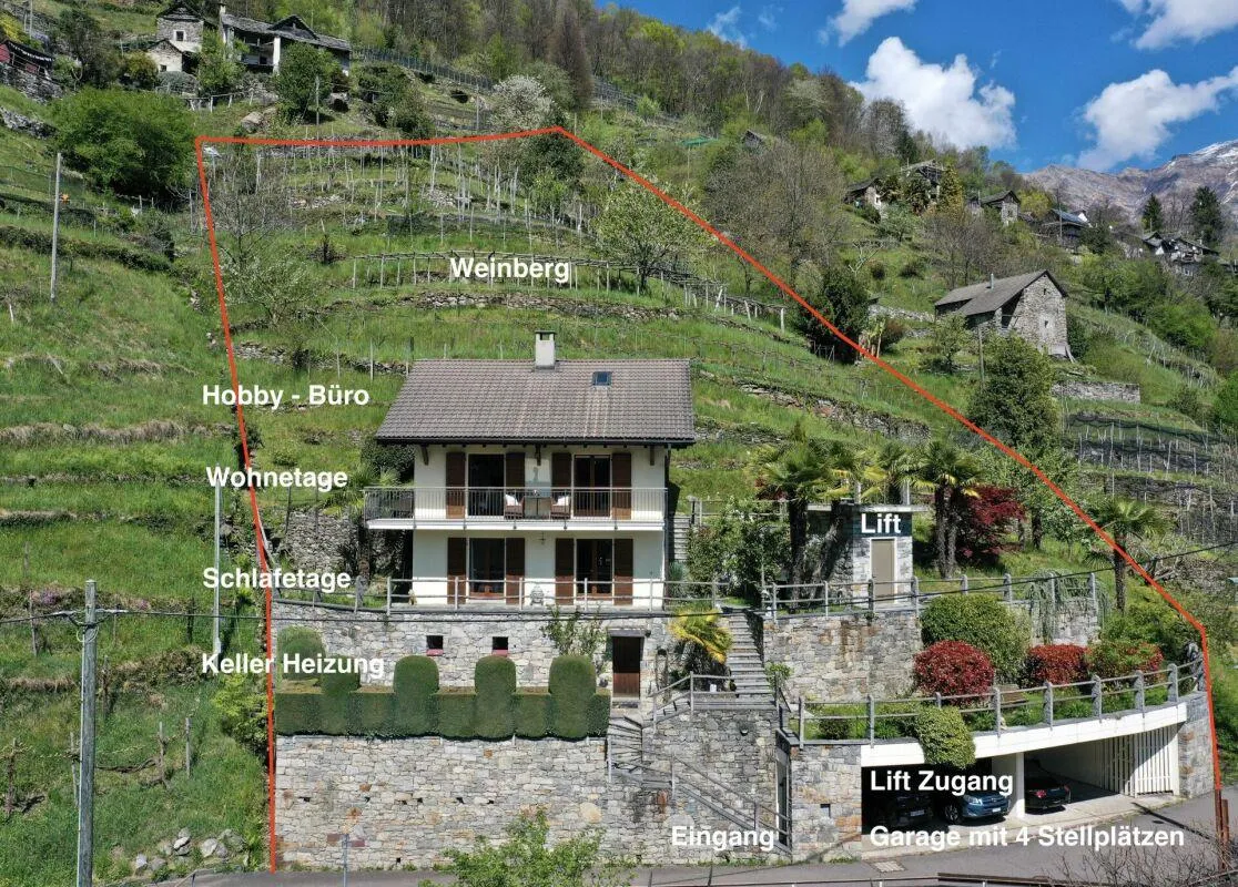 Schönes Einfamilienhaus in herrlicher Sonnenlage mit grossem Garten...