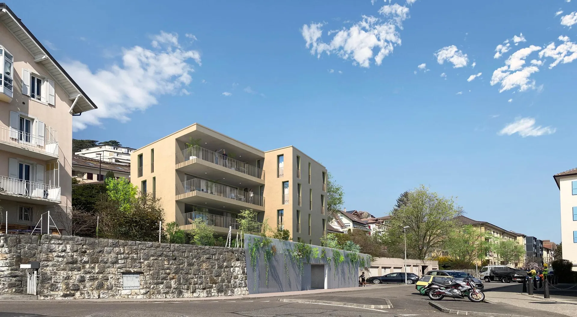Neuchâtel - Cotempo : 5.5 pièces proche du centre au 2ème étage - Chantier démarré