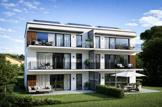 Helle 3,5-Zimmer-Wohnung mit Terrasse und Gartenkopie