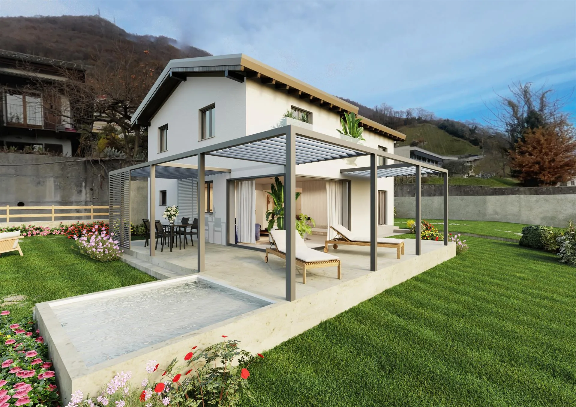 Villa 4.5 locali con vista lago e giardino privato – Gordola