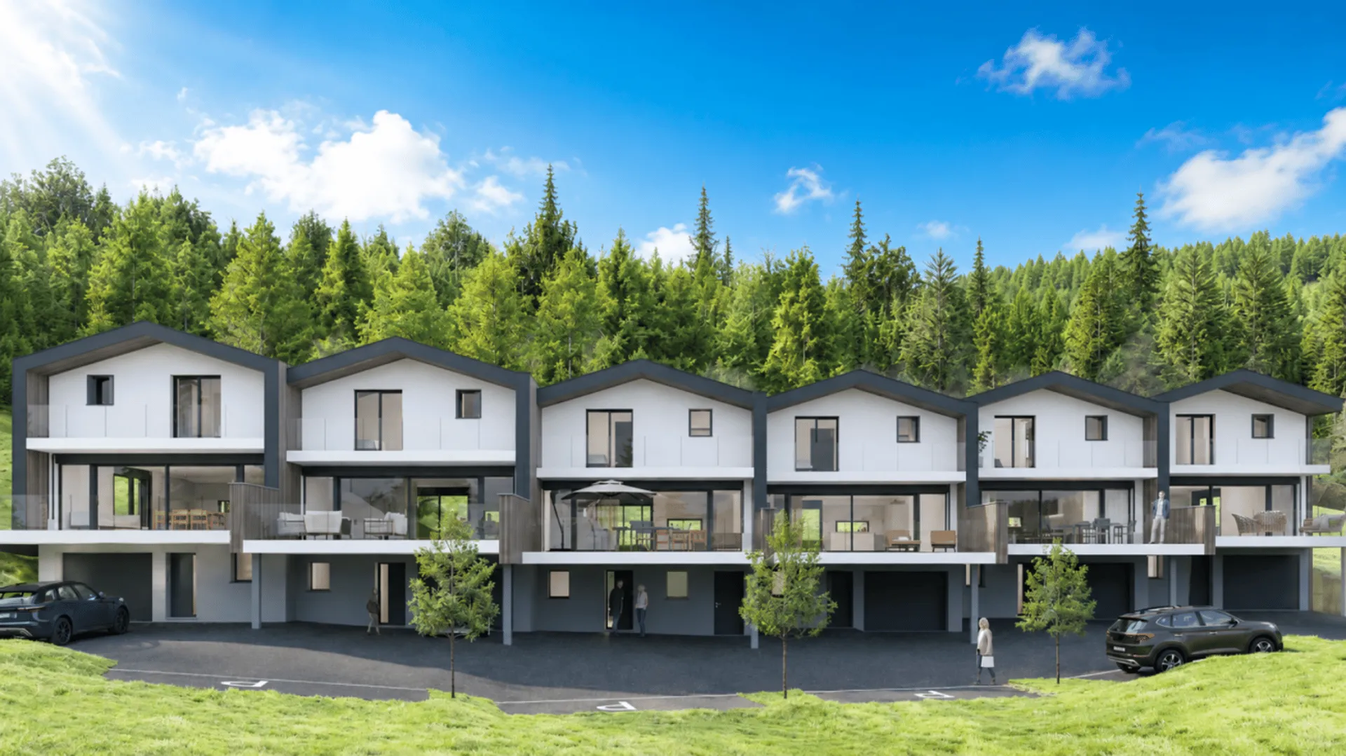 Magnifique villas jumelées à Vex - LOT2