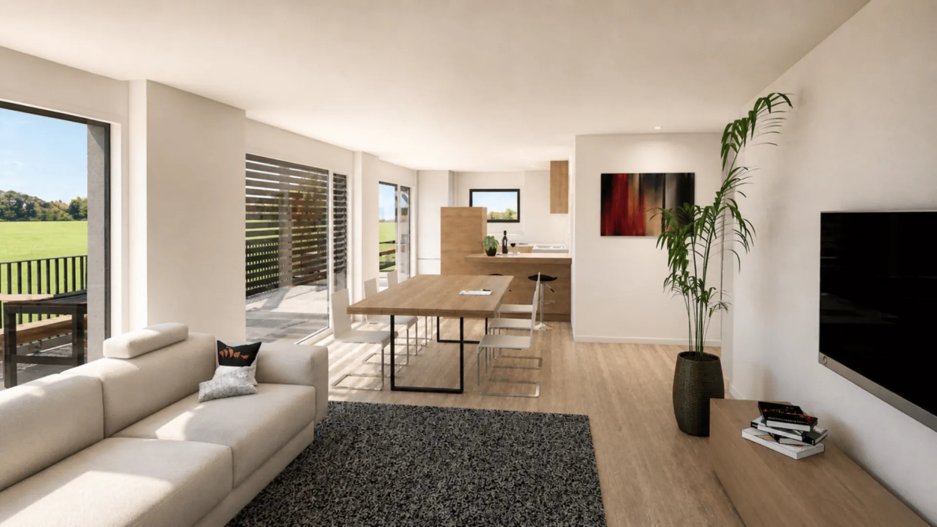Where the world is still in order: Modern maisonette apartment embedded in picturesque landscape with large terrace!
