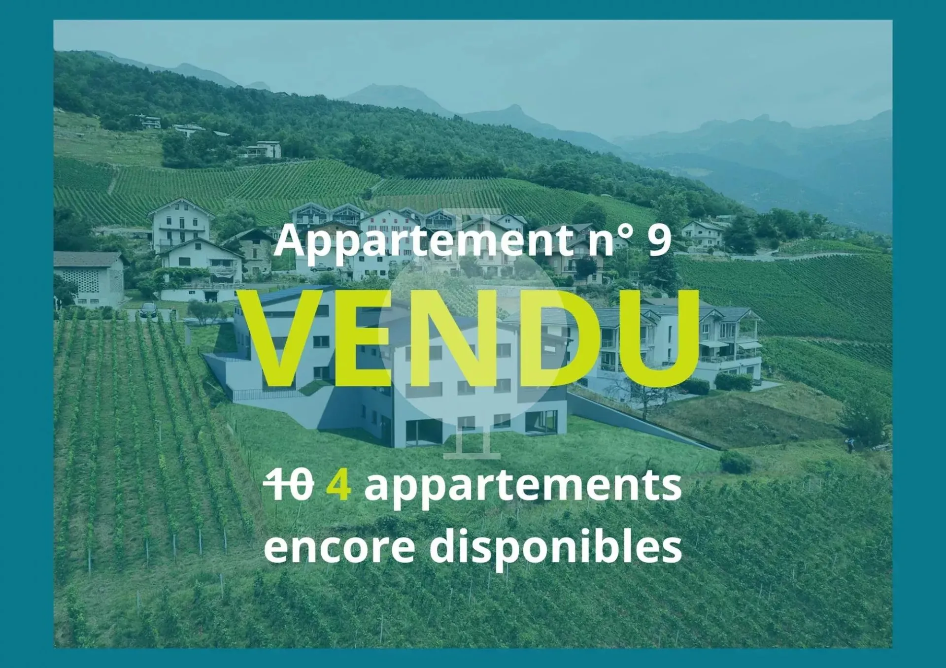 À vendre : appartement neuf 2.5 pièces dans nouvelle résidence à Venthône