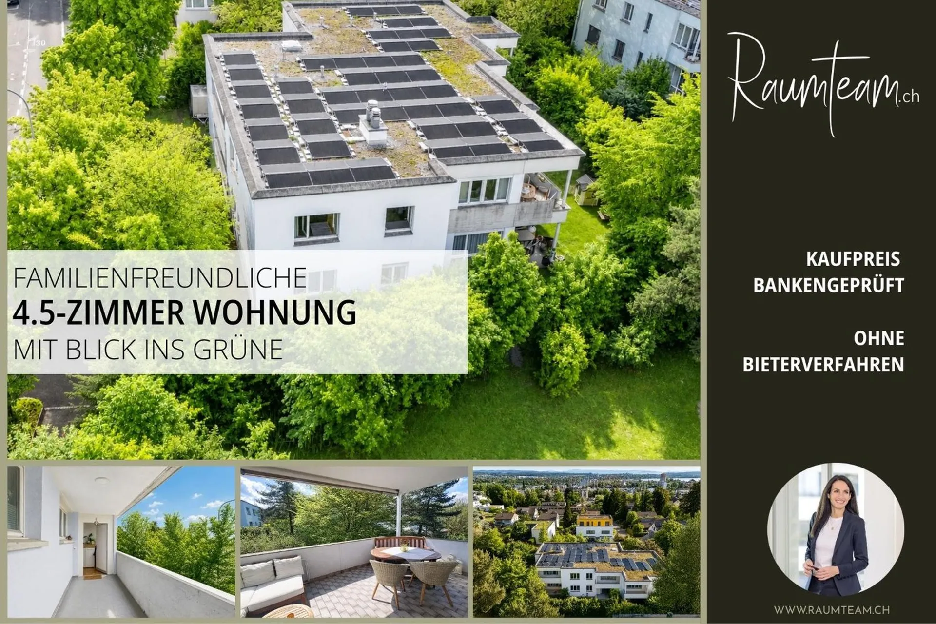 Helle 4.5 Zimmer-Wohnung mit Gartenblick