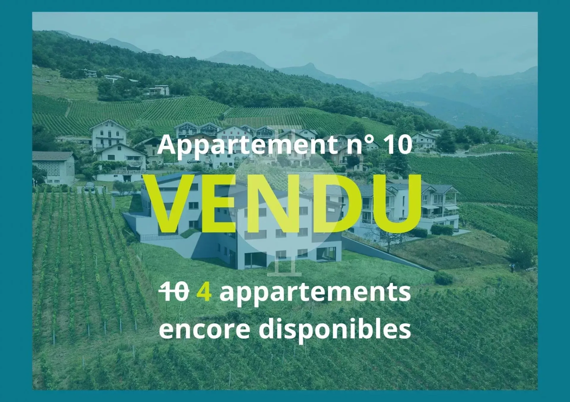 À vendre : appartement neuf 3.5 pièces dans nouvelle résidence à Venthône