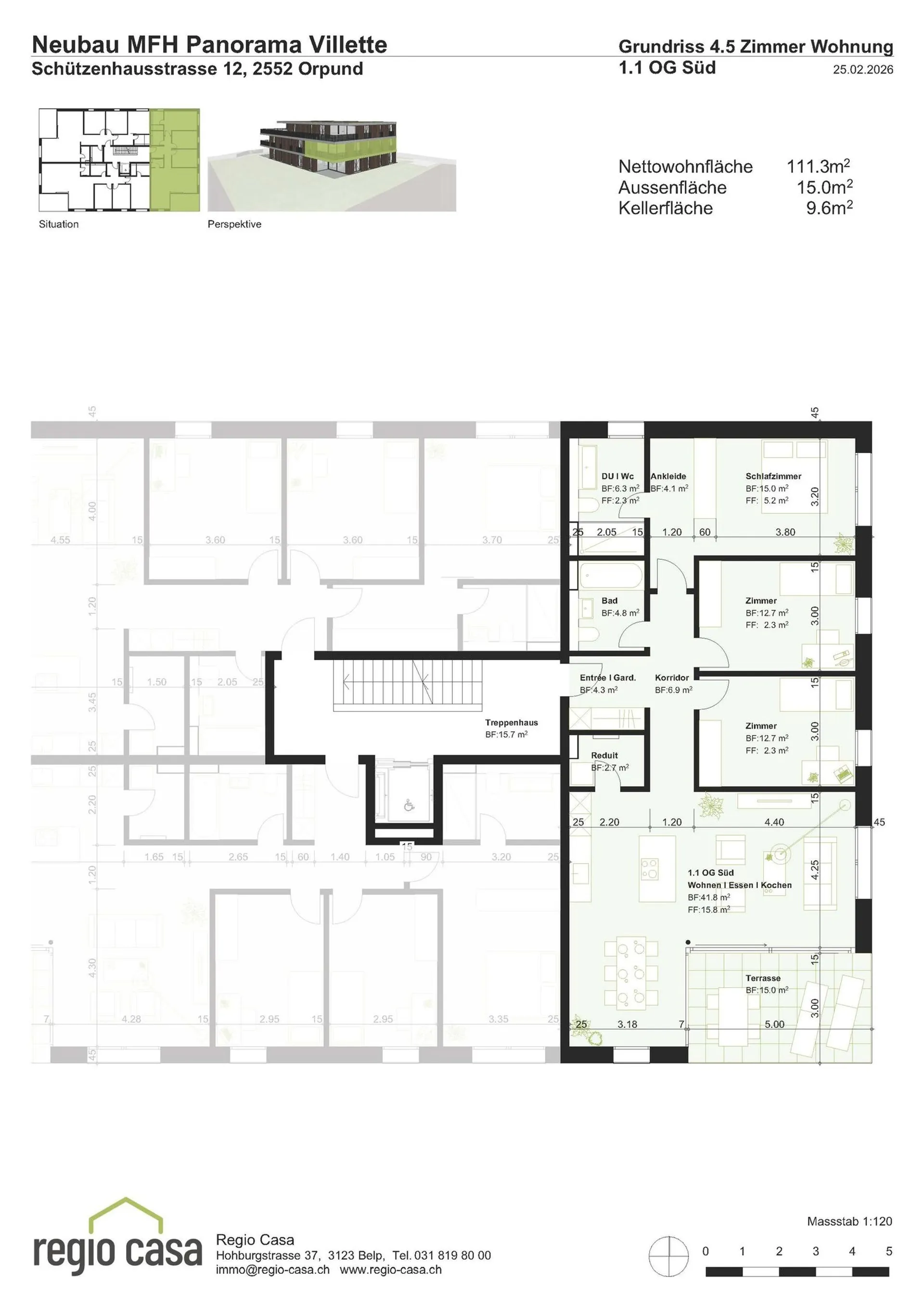 OG1.1 - Appartement de 4,5 pièces au dernier étage