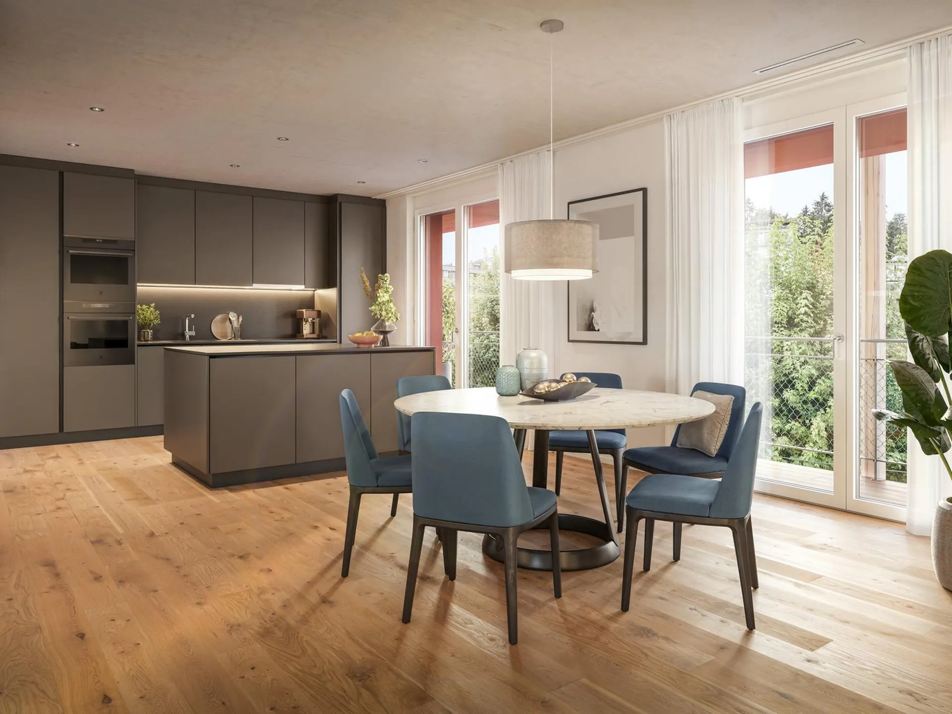 Appartement en maisonnette 5 ½ pièces avec jardin