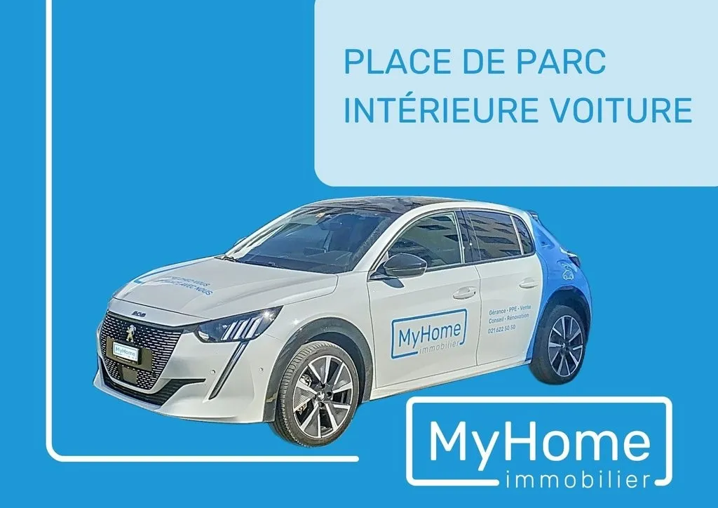 Places de parc intérieures à proximité du centre ville de Lausanne