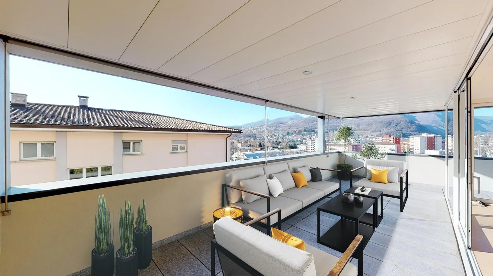 Mendrisio CENTRO GRANDE 4.5 locali con AMPIA terrazza coperta - POSSIBILITÀ DI 5.5 LOCALI