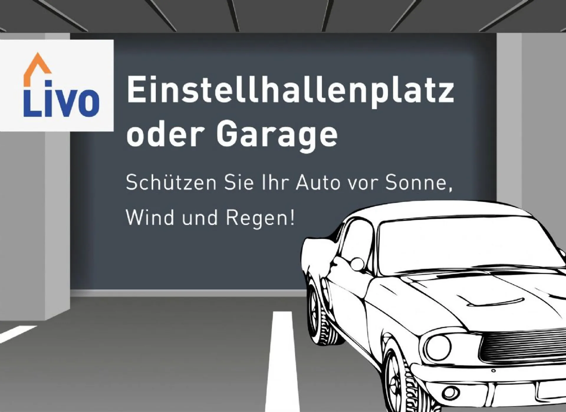 Einstellhallenplätze zu vermieten! Auch für Elektroautos!