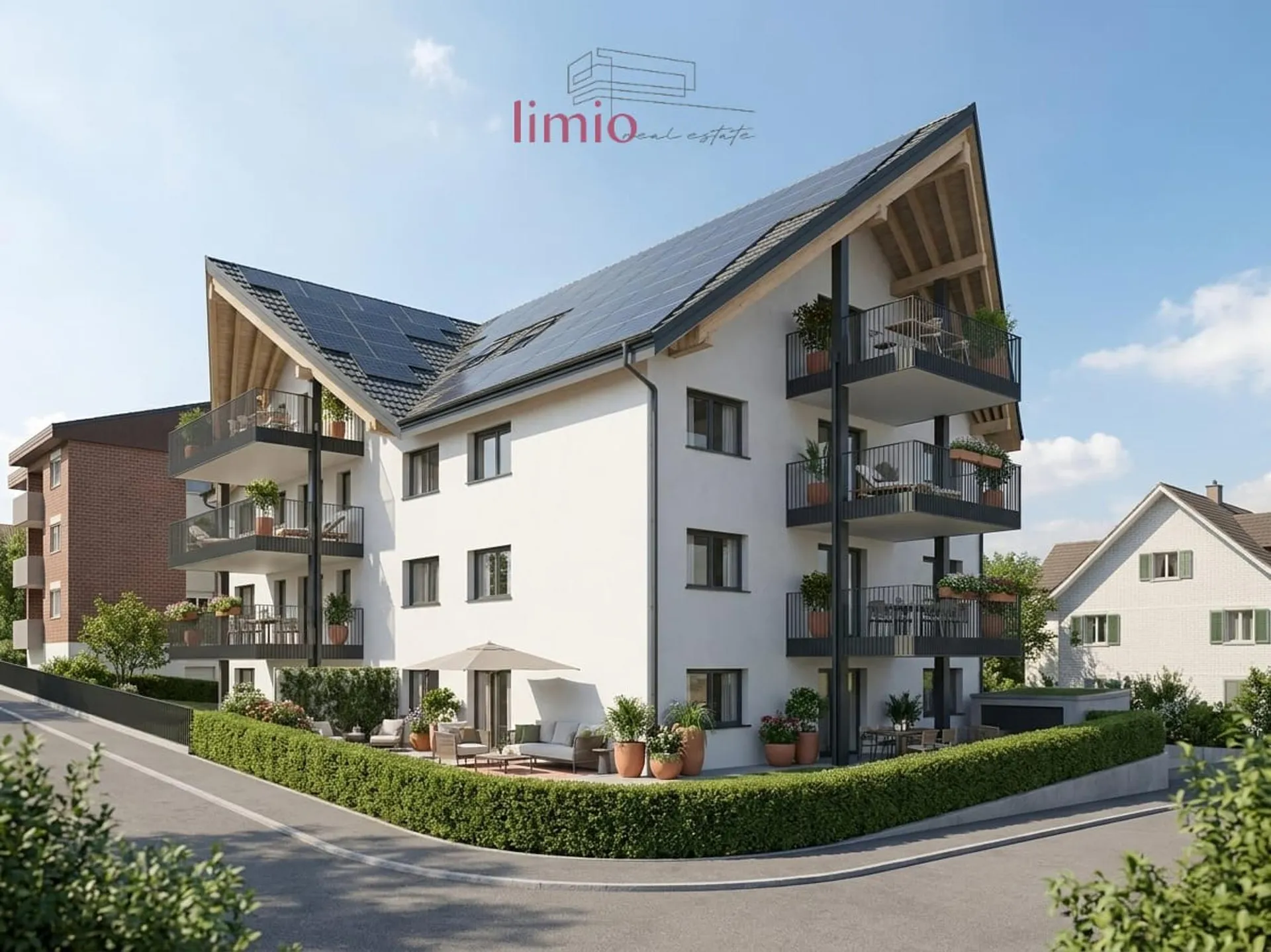 3.5-Zi.-Neubau mit Balkon im 1. OG - Flexible Zahlmodelle möglich - Mietkauf