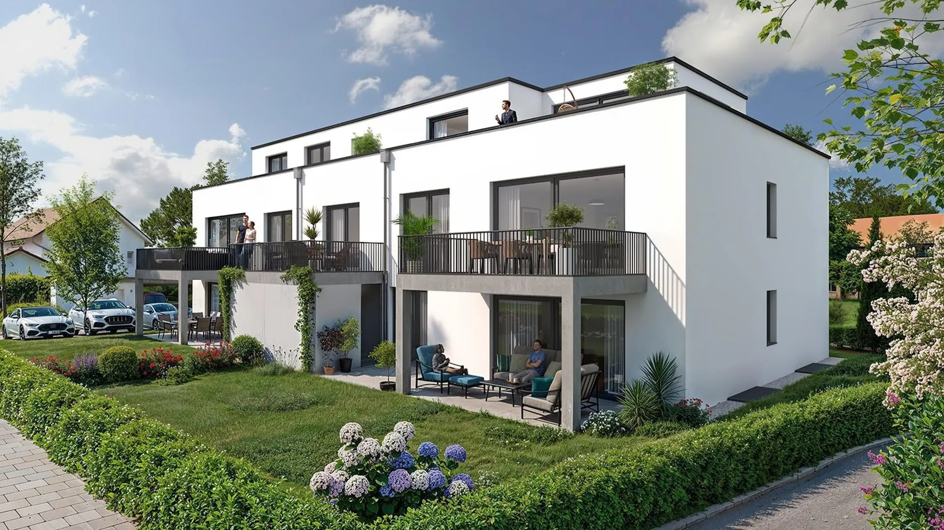 Moderne 3.5-Zimmer-Attika in zentraler ruhiger Lage von Ziefen mit Tiefgarageparkplatz