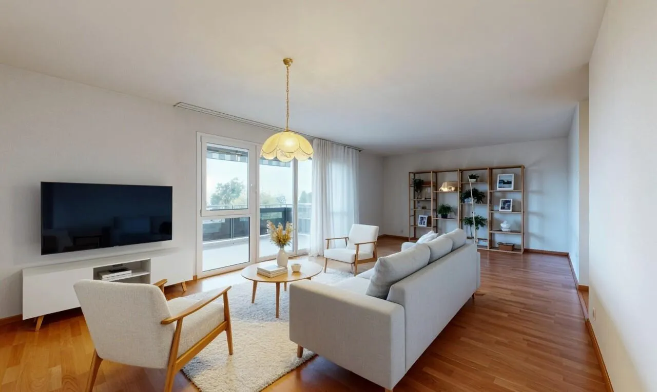 Bel appartement de 4,5 pièces avec vue panoramique au cœur de Bursins