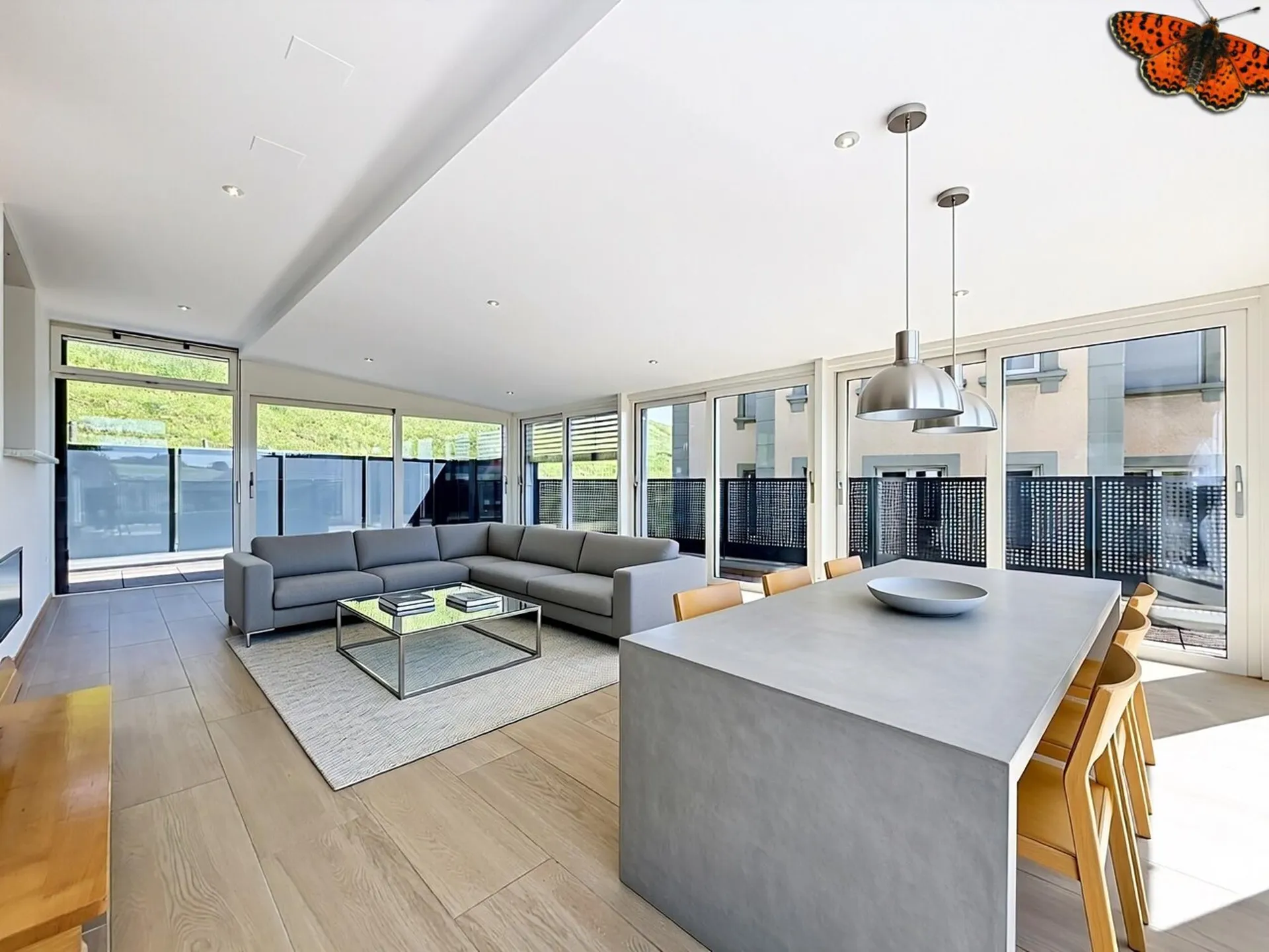 Appartement de 4.5 pièces avec véranda et terrasse au centre de Romont